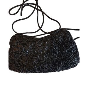 Valerie Stevens- Black Beaded Bag